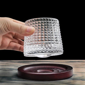 Copo de Whisky Cristal com Base Rotativo Bar em Casa Casa & Coza