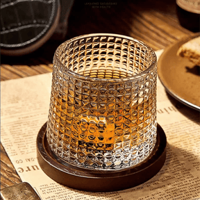 Copo de Whisky Cristal com Base Rotativo Bar em Casa Casa & Coza