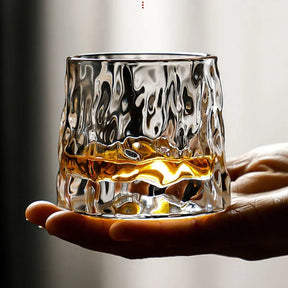 Copo de Whisky Cristal com Base Rotativo Bar em Casa Casa & Coza