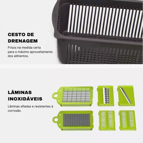 Cortador e Ralador de Legumes Multiuso Casa & Coza