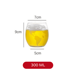 Decanter Whisky Globo Conjunto Recipiente de Vidro Casa & Coza