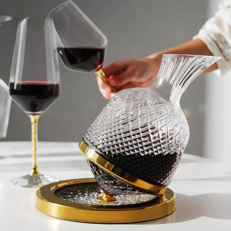 Decanter de Vinho Recipiente de Vidro Cristal Decantador Casa & Coza