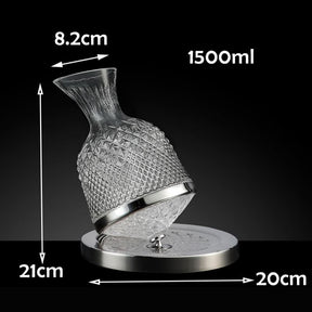 Decanter de Vinho Recipiente de Vidro Cristal Decantador Casa & Coza