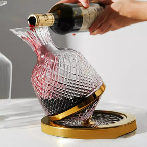 Decanter de Vinho Recipiente de Vidro Cristal Decantador Casa & Coza