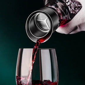 Decanter de Vinho Vidro Iceberg Aerador Home Bar Casa & Coza
