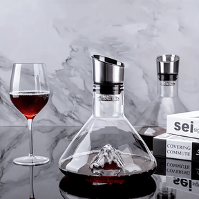 Decanter de Vinho Vidro Iceberg Aerador Home Bar Casa & Coza