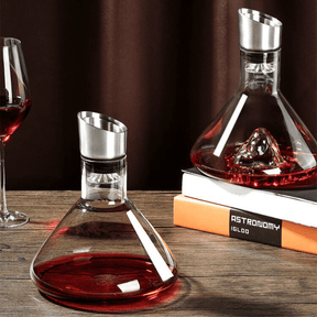 Decanter de Vinho Vidro Iceberg Aerador Home Bar Casa & Coza