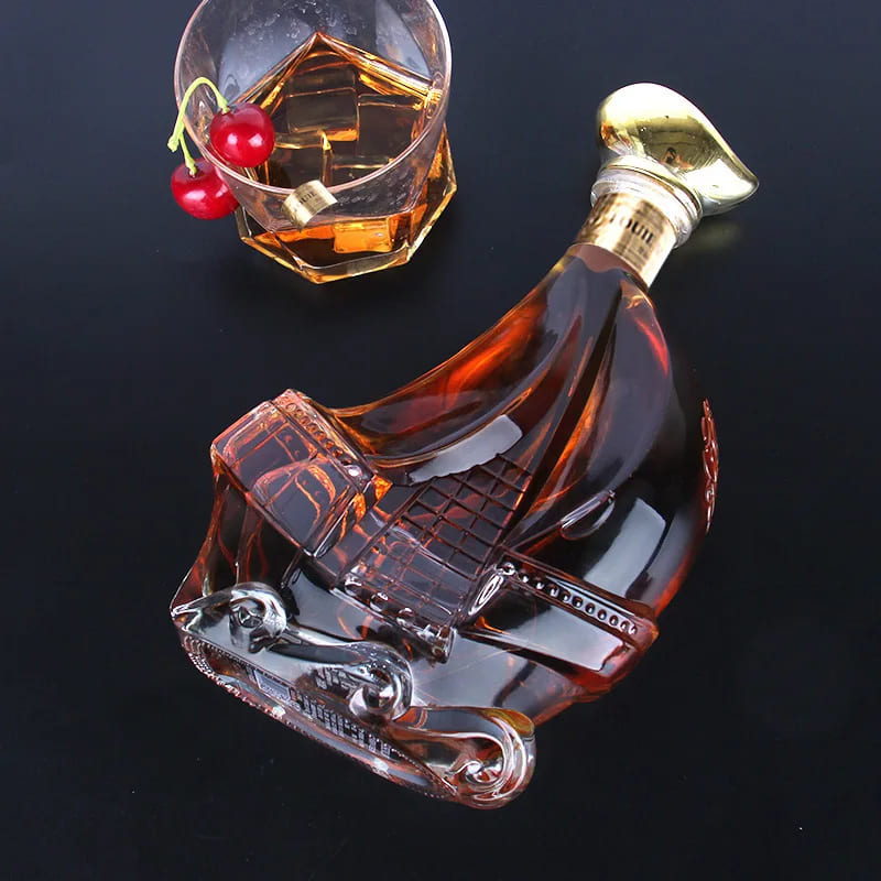 Decanter de Vinho Whisky Vidro Caravela Bar em Casa