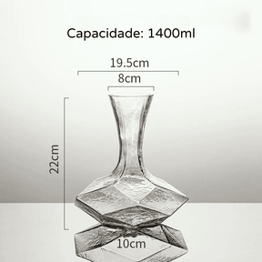 Decanter de Vinho Whisky Vidro Criativo Bar em Casa