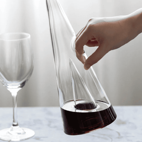 Decanter de Vinho Whisky Vidro Pirâmide Bar em Casa Casa & Coza