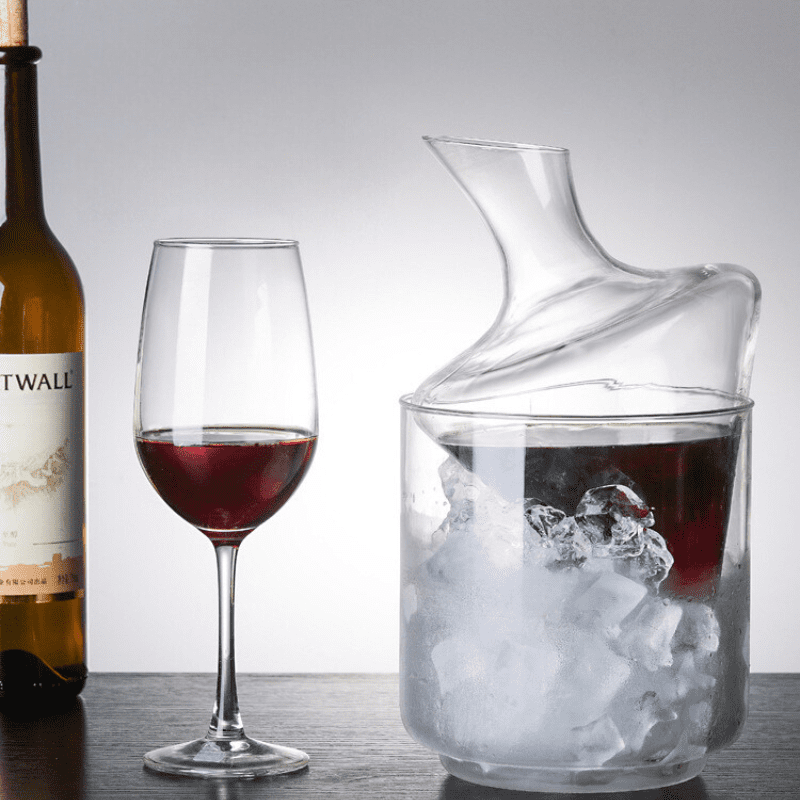 Decanter de Vinho e Whisky Balde de Gelo Vidro Bar Casa & Coza