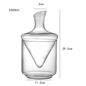 Decanter de Vinho e Whisky Balde de Gelo Vidro Bar Casa & Coza