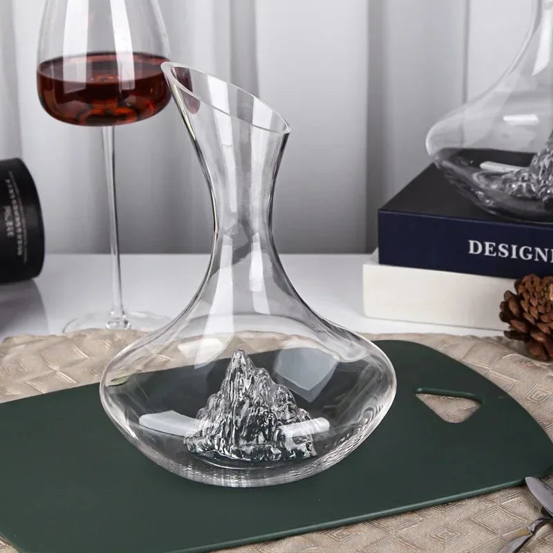 Decanter de Vinho e Whisky Vidro Iceberg Home Bar Casa & Coza
