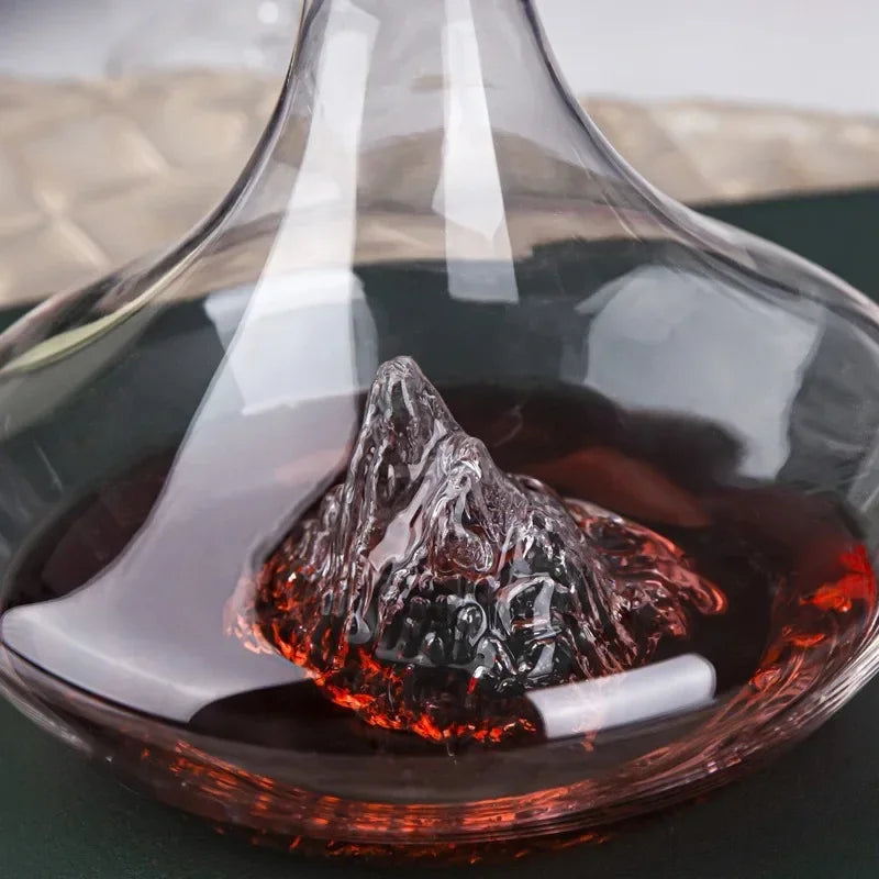 Decanter de Vinho e Whisky Vidro Iceberg Home Bar Casa & Coza