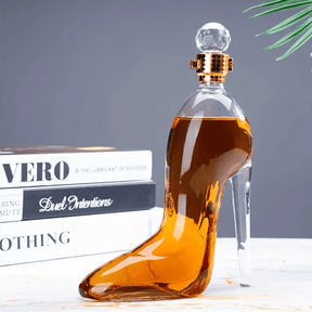 Decanter de Vinho e Whisky Vidro Sapato Bar em Casa