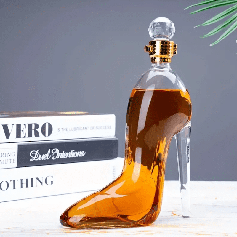 Decanter de Vinho e Whisky Vidro Sapato Bar em Casa