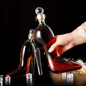 Decanter de Vinho e Whisky Vidro Sapato Bar em Casa