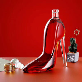 Decanter de Vinho e Whisky Vidro Sapato Bar em Casa