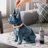 Decoração de Mesa Cofre de Resina Buldogue Francês  Casa & Coza