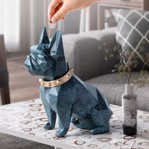 Decoração de Mesa Cofre de Resina Buldogue Francês  Casa & Coza