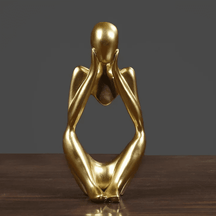 Decoração de Mesa Resina Escultura Estátua Pensador Casa & Coza