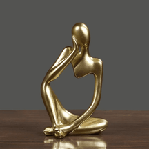 Decoração de Mesa Resina Escultura Estátua Pensador Casa & Coza
