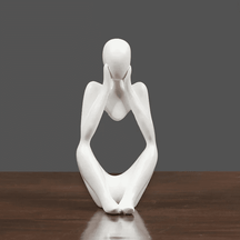 Decoração de Mesa Resina Escultura Estátua Pensador Casa & Coza