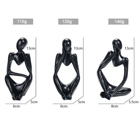 Decoração de Mesa Resina Escultura Estátua Pensador Casa & Coza