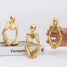 Decoração de Mesa Resina Escultura Estátua Pensador Casa & Coza