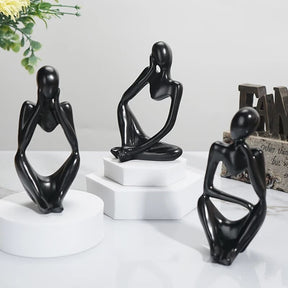 Decoração de Mesa Resina Escultura Estátua Pensador Casa & Coza