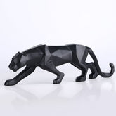 Decoração de Mesa de Resina Estátua Leopardo Casa & Coza