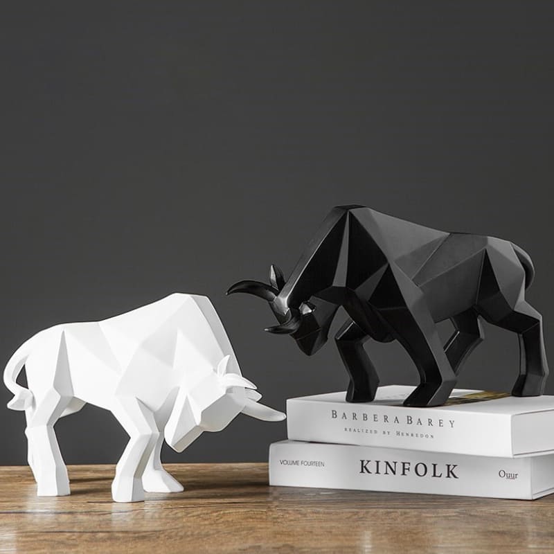 Decoração de Mesa de Resina Estátua Touro Casa & Coza