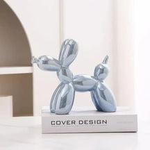 Decoração de Sala Cerâmica Estátua Cachorro de Balão Casa & Coza