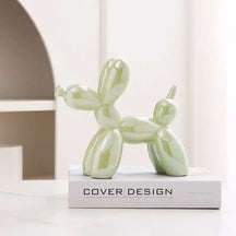 Decoração de Sala Cerâmica Estátua Cachorro de Balão Casa & Coza