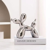 Decoração de Sala Cerâmica Estátua Cachorro de Balão Casa & Coza