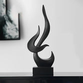 Decoração de Sala Resina Escultura Abstrata Chamas Casa & Coza