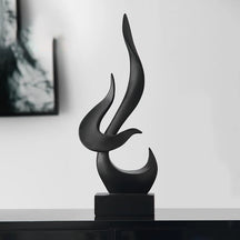 Decoração de Sala Resina Escultura Abstrata Chamas Casa & Coza