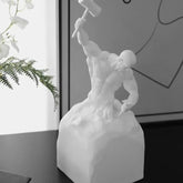Decoração de Sala Resina Estátua Homem Esculpindo Casa & Coza