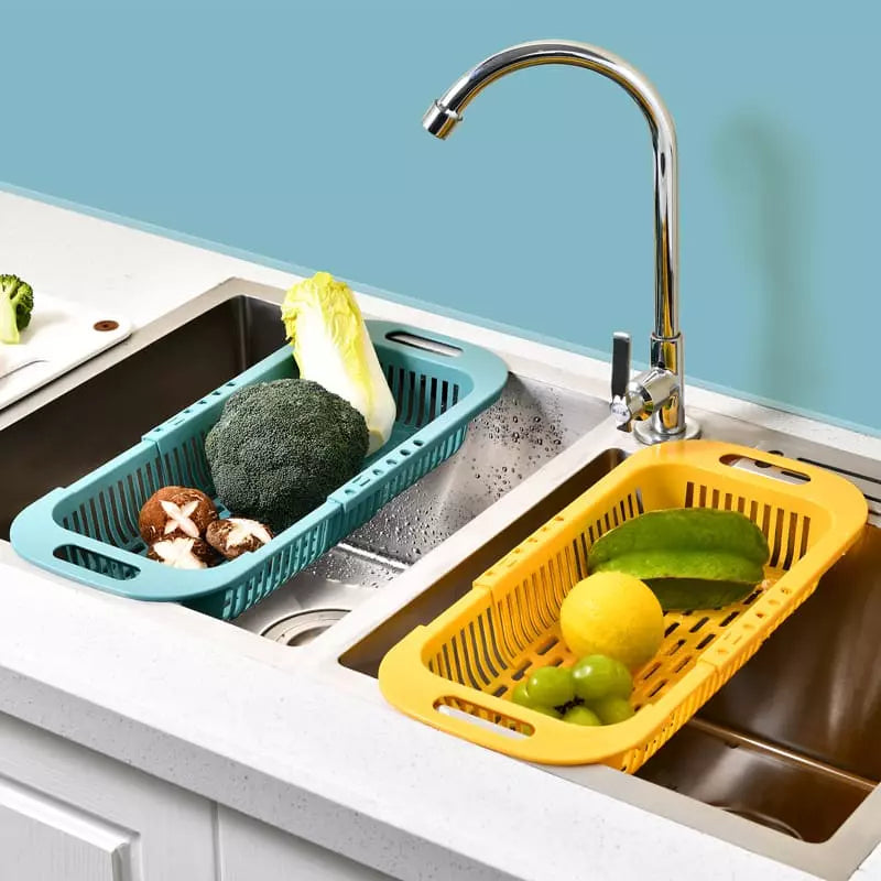 Escorredor de Alimentos Cesto de Drenagem Expansível Casa & Coza