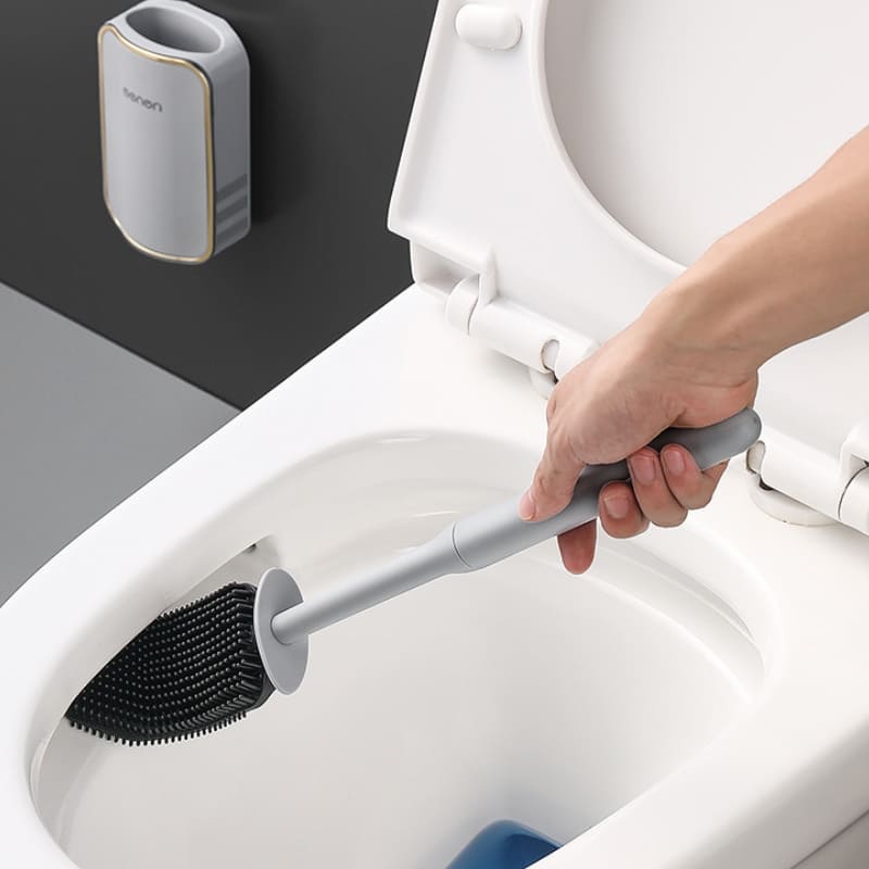 Escova Sanitária para Banheiro Silicone com Suporte Casa & Coza