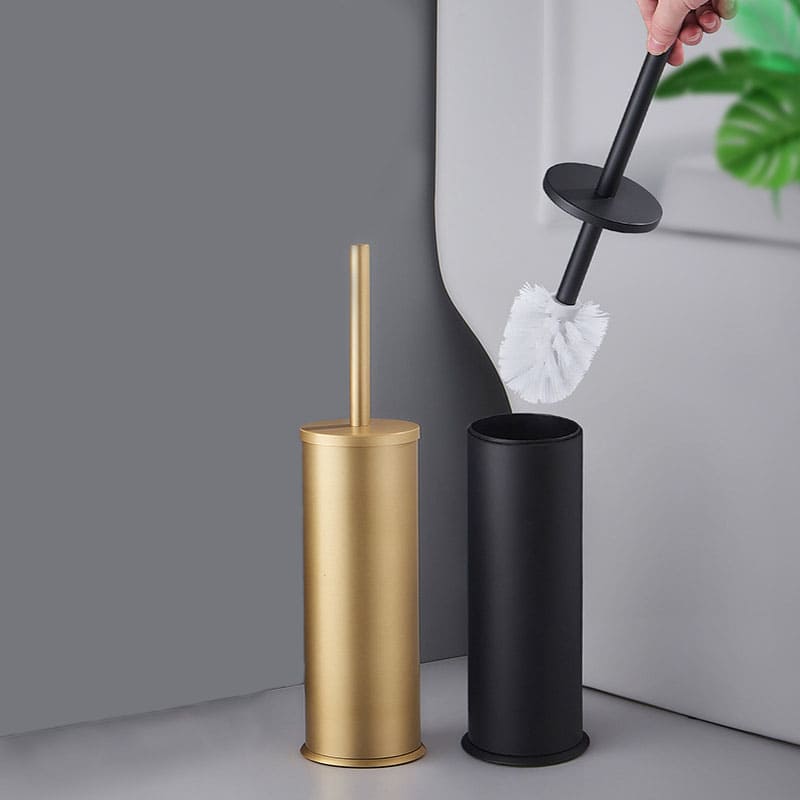 Escova Sanitária para Banheiro com Suporte Alumínio Premium Casa & Coza