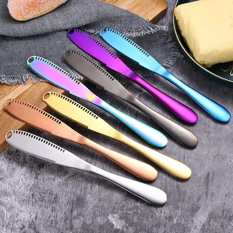 Espátula de Inox para Manteiga Faca Serrilhada Casa & Coza
