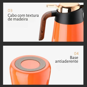 Garrafa Térmica Café Chá Inox 1.6L Casa & Coza