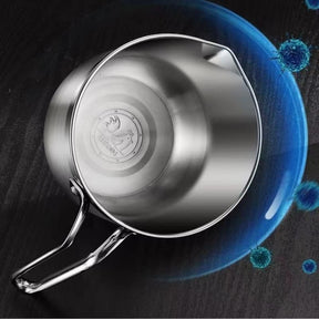 Jarra de Inox Separador de Gema com Tampa Casa & Coza