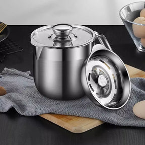 Jarra de Inox Separador de Gema com Tampa Casa & Coza