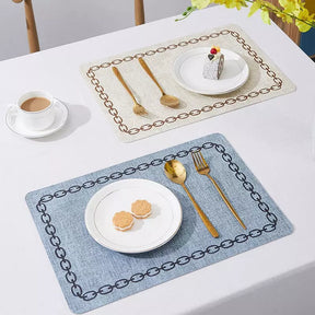Jogo Americano Kit Descanso de Prato Quadrado Decorativo Casa & Coza