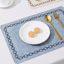 Jogo Americano Kit Descanso de Prato Quadrado Decorativo Casa & Coza