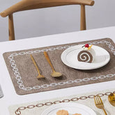 Jogo Americano Kit Descanso de Prato Quadrado Decorativo Casa & Coza