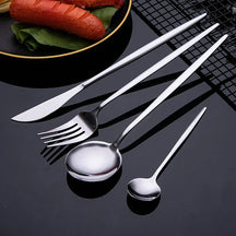 Jogo de Talheres Inox 24 Peças Premium
