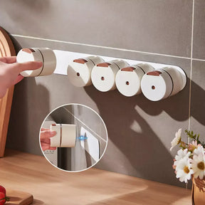Kit 6 Porta Temperos e Condimentos de Parede Magnético Casa & Coza